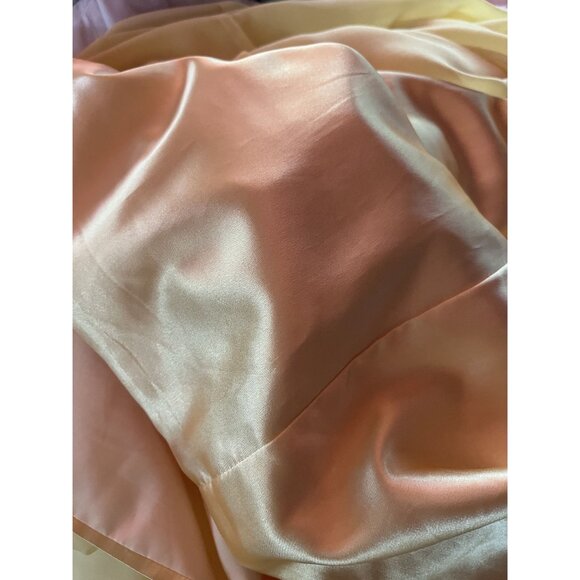 Repro 50s Embellished Corset Chiffon Maxi Fit + Flare Dress Formal Gown Small - Picture 11 of 11